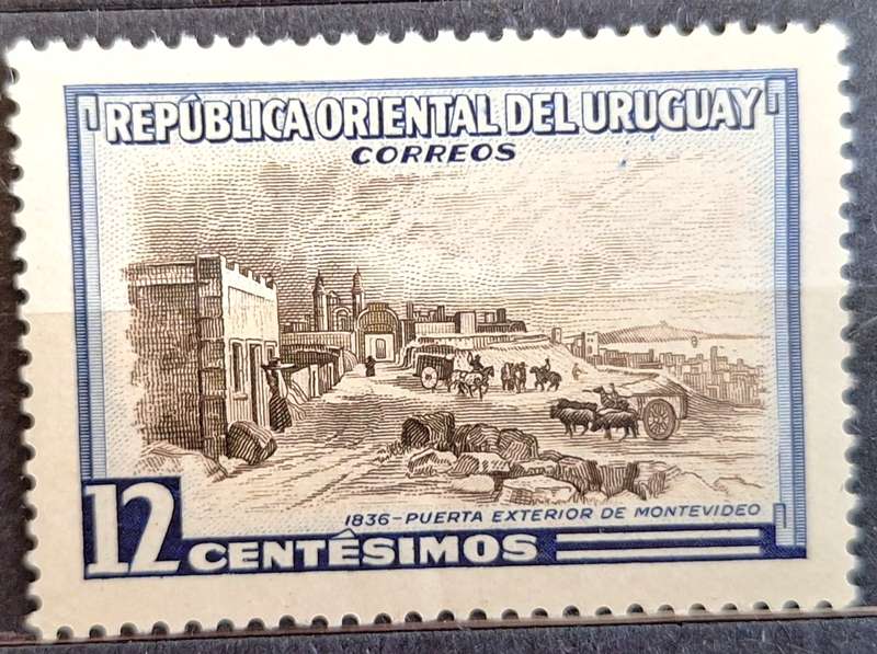 Uruguay 1954 Cities: Montevideo 1 Mint stamp