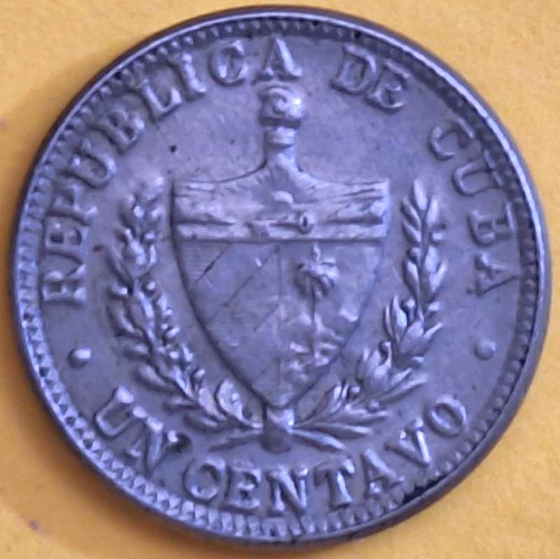 Cuba 1946 1 Centavo Copper-nickel