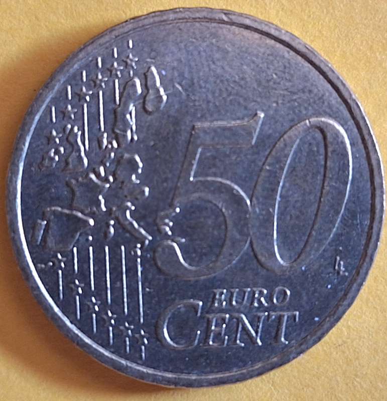 France 2001 50 Euro Cent Nordic gold