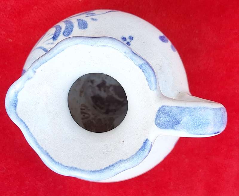 Small Blue and White Jug shaped Vase