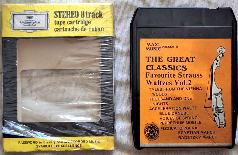 Stereo 8 Track  Tape Cartridge The Great Classics: Favourite Strauss Waltzes Vol. 1