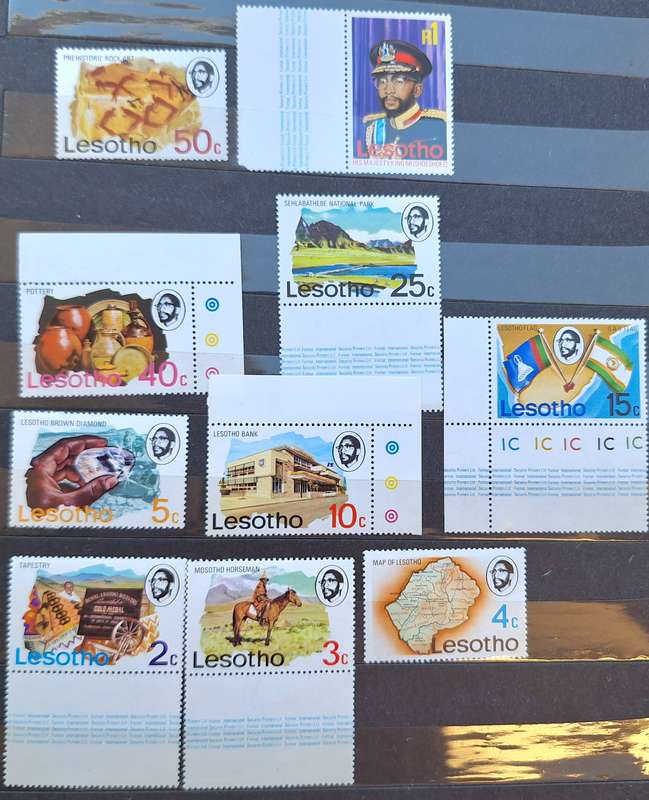 Lesotho 1976 Definitives Set of 10 Mint stamps