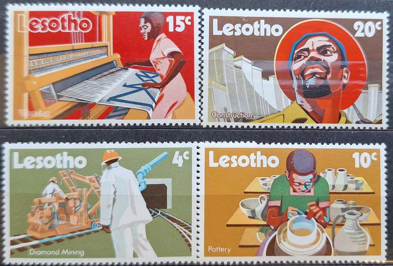 Lesotho 1971 Technical and Economic Development Set of 4 Mint stamps