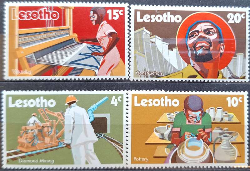Lesotho 1971 Technical and Economic Development Set of 4 Mint stamps