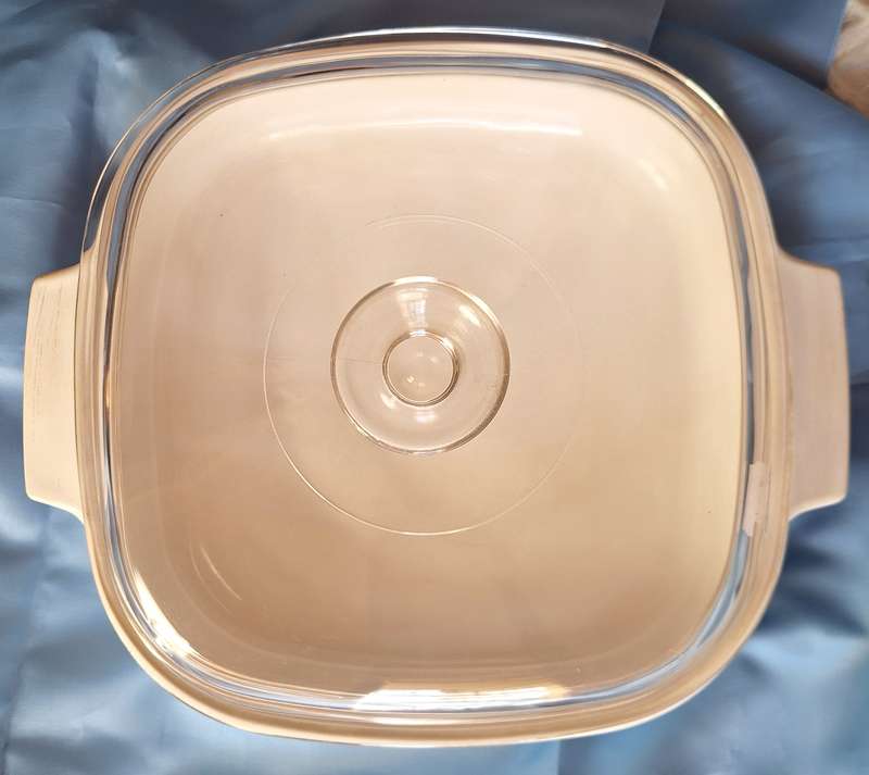 Corning White Covered Browning Skillet