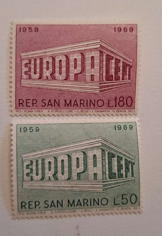 San Marino 1969 Europa Set of 2 Mint stamps