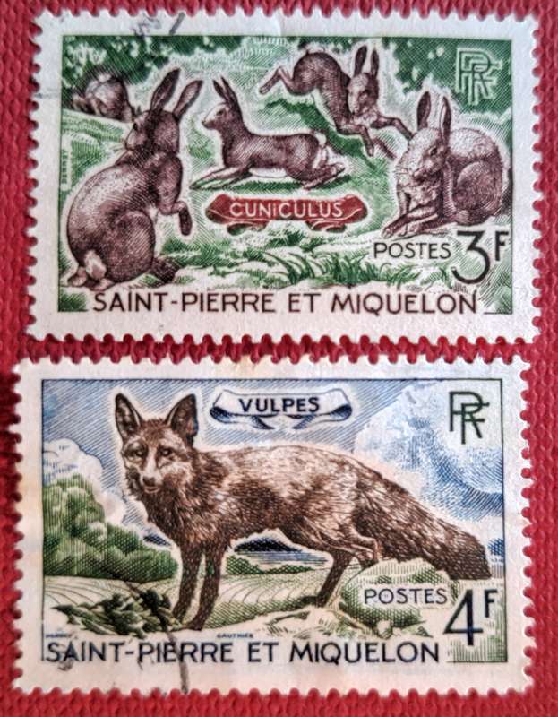 St Pierre and Miquelon 1964 Fauna 2 Used Stamps