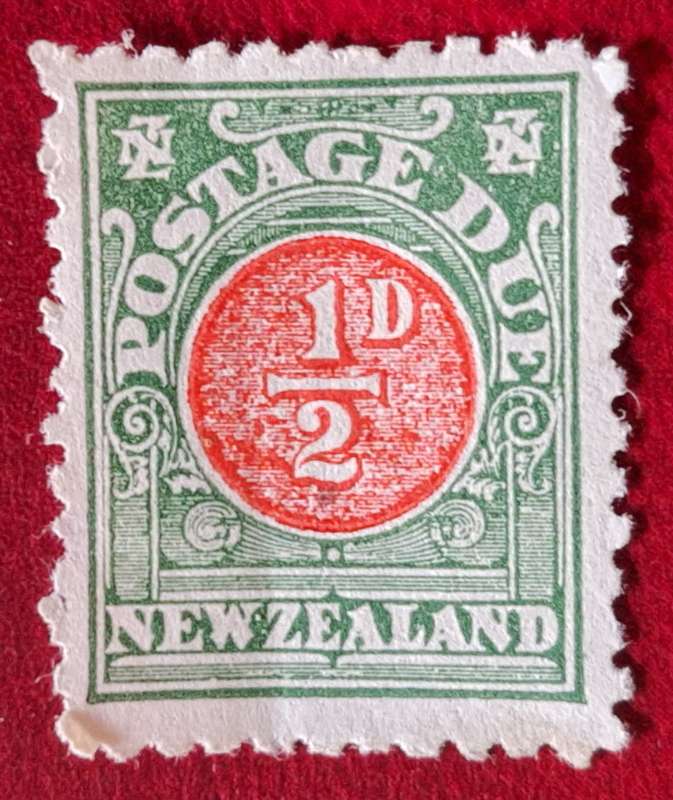 New Zealand 1902 Postage Due 1 Unused Hinged stamp