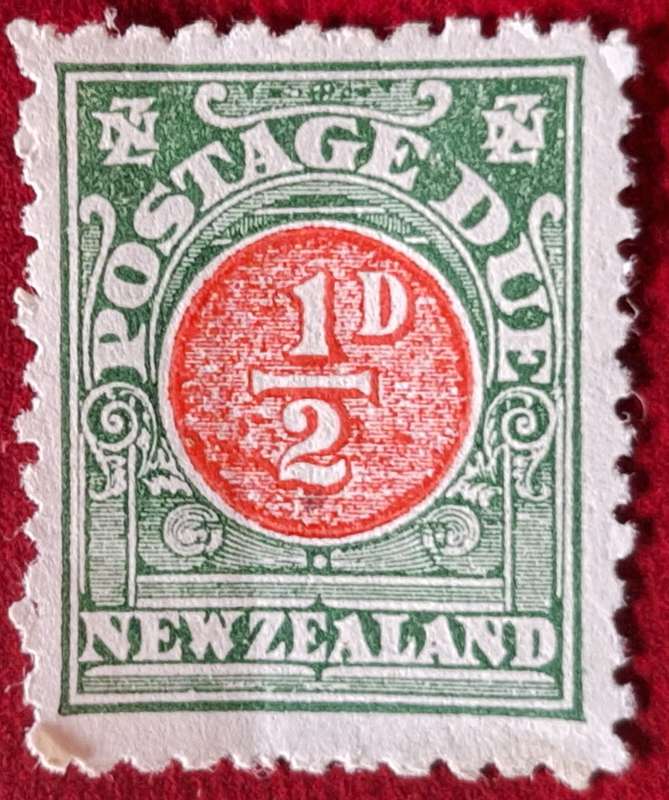 New Zealand 1902 Postage Due 1 Unused Hinged stamp