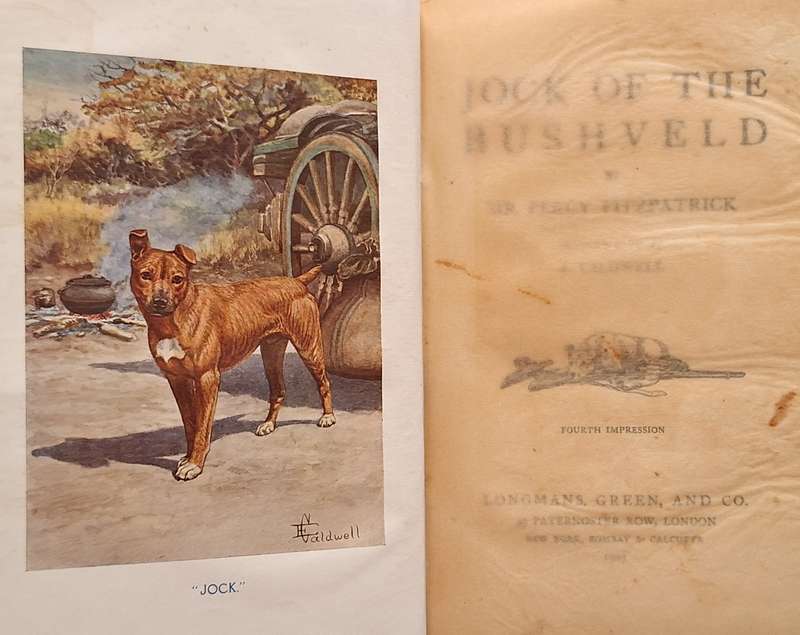 Jock of the Bushveld by Sir Percy Fitzpatrick Hardcover 1907 Fourth Impression