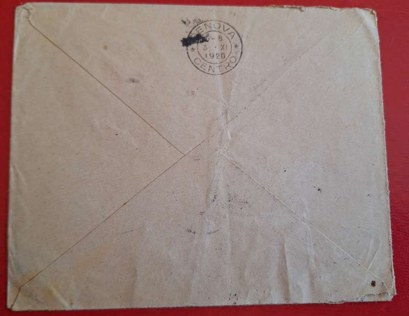Envelope 1920 Posted from Casablanca Maroc to Geneve Italy