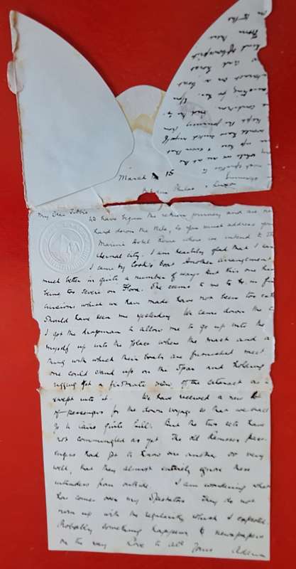 Egypt 1898 Envelope Letter Posted to Scotland Louxor Postmark