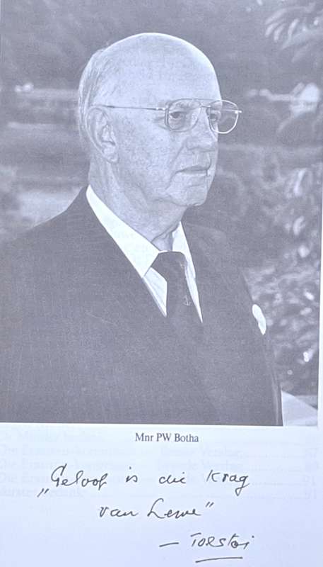 Stem Uit die Wilderness deur Dr Daan Prinsloo Sagteband 'n Biografie oor oud-pres. P W Botha