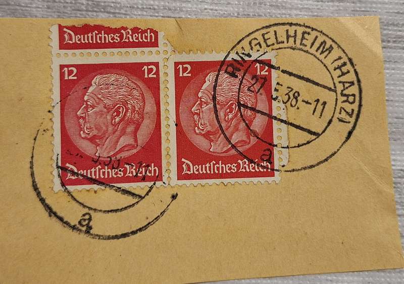 Germany 1938 Ringelheim Post mark