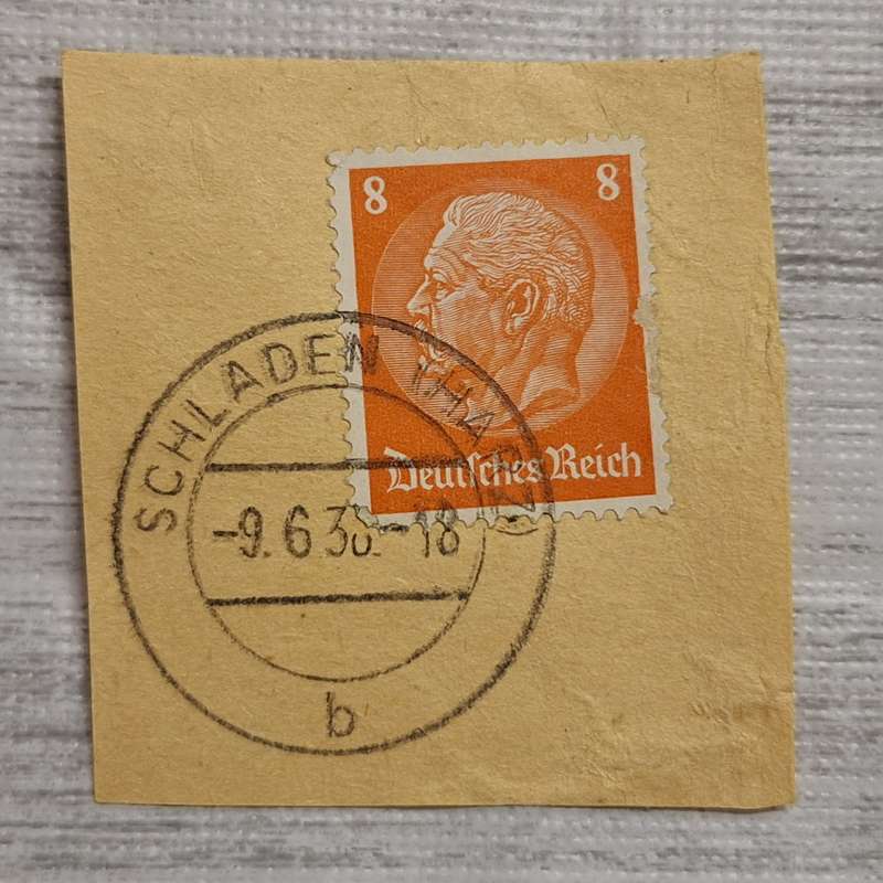 Germany 1938 Schladen Post mark