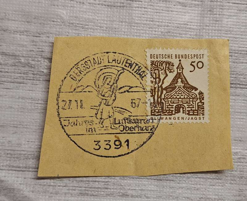 Germany 1967 Bersstadt Post mark