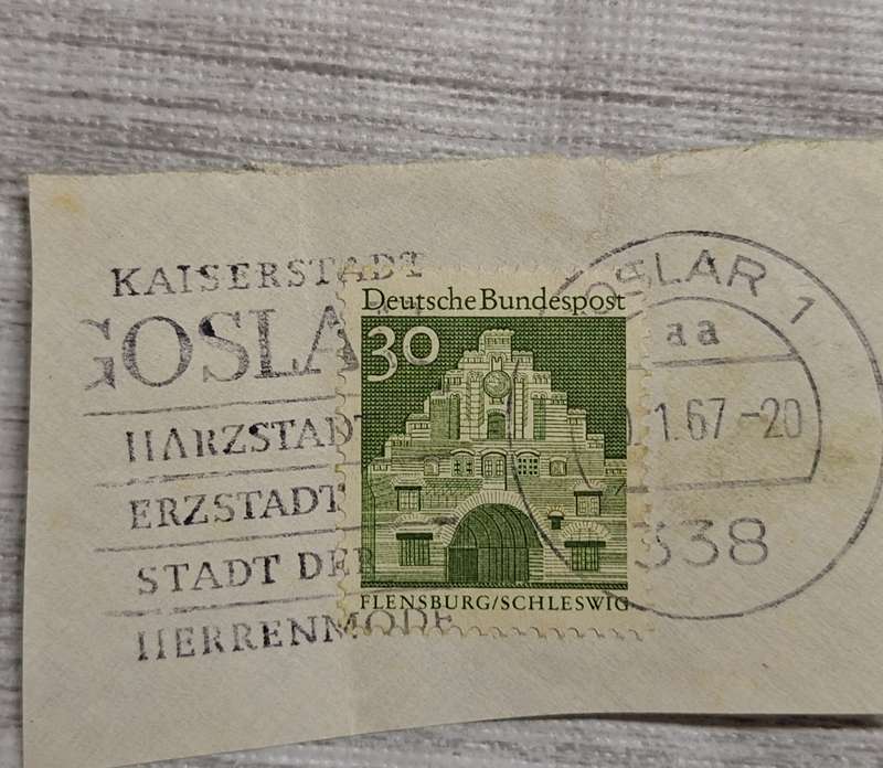 Germany 1967 Kaiserstadt Goslar Post mark