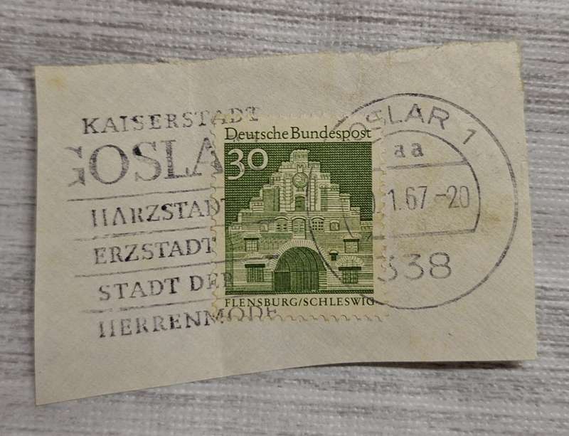 Germany 1967 Kaiserstadt Goslar Post mark