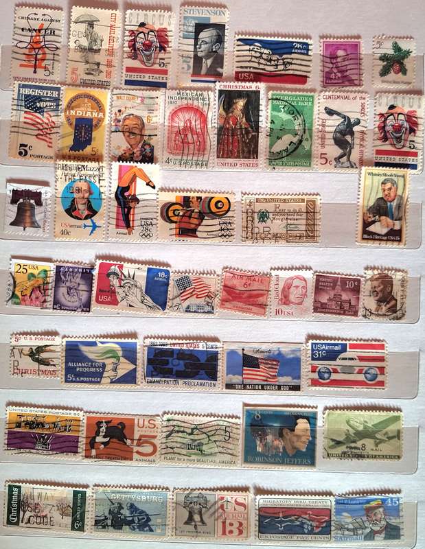USA - Mixed Lot of 44 Used stamps