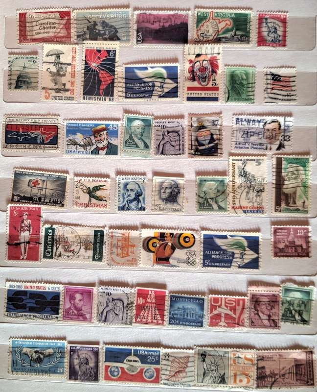 USA - Mixed Lot of 42 Used stamps