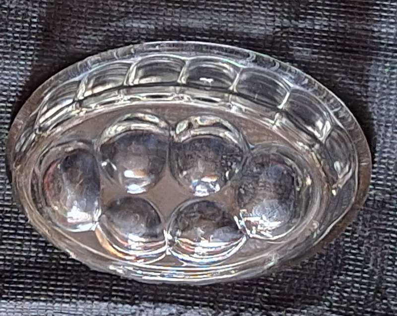Small Vintage Oval Glass Jelly Mould
