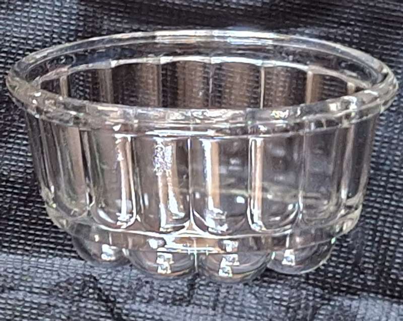 Small Vintage Oval Glass Jelly Mould