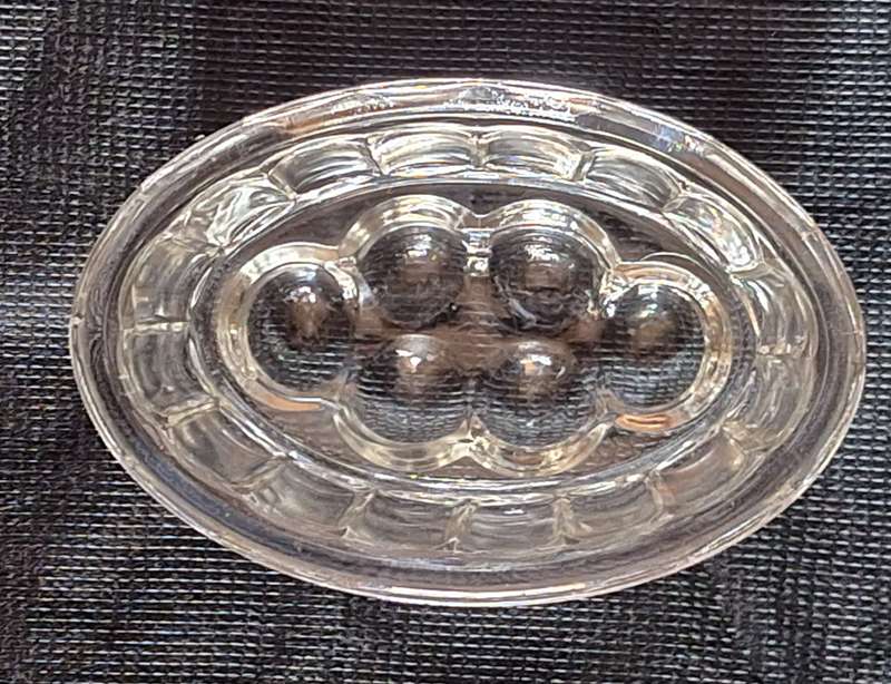 Small Vintage Oval Glass Jelly Mould
