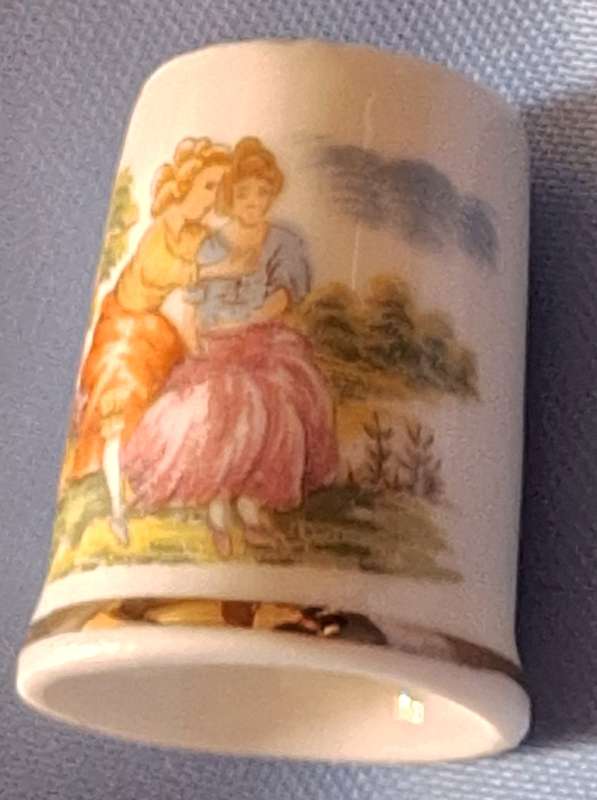 Thimble Decorative Rural Scene