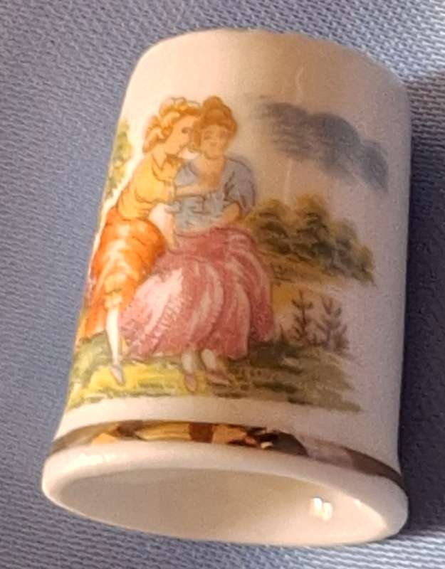 Thimble Decorative Rural Scene