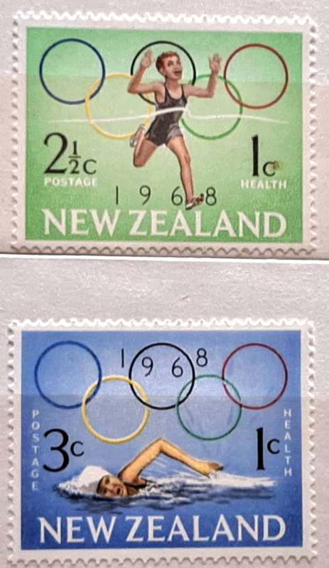 New Zealand 1968 Health Issue Set of 2 Mint stamps