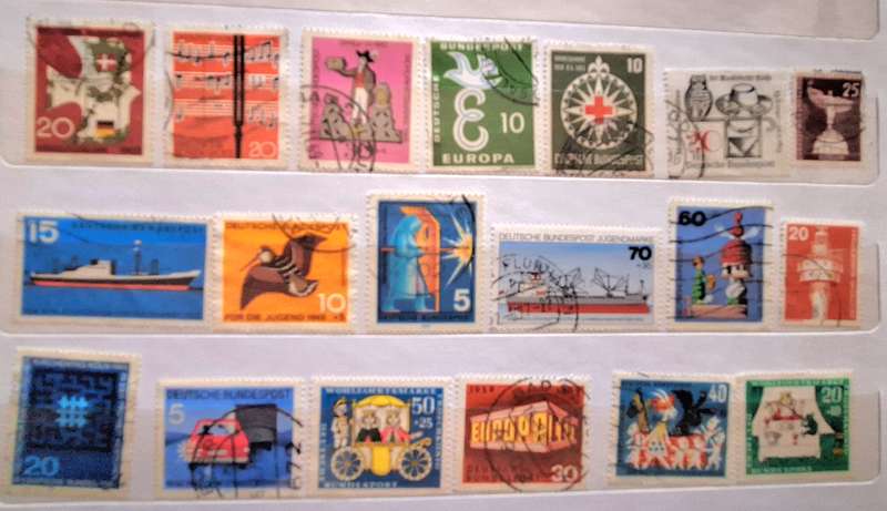 Germany Mixed Lot of 19 Used (some Hinged) stamps