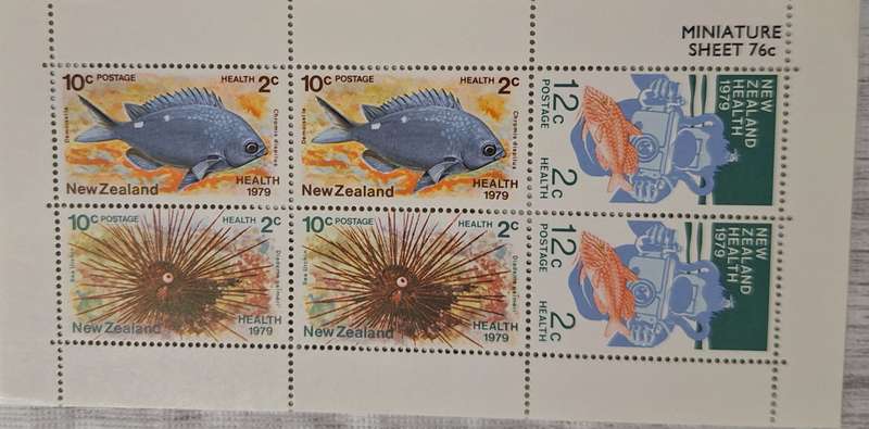 New Zealand 1979 Health Issue Mint Miniature Sheet