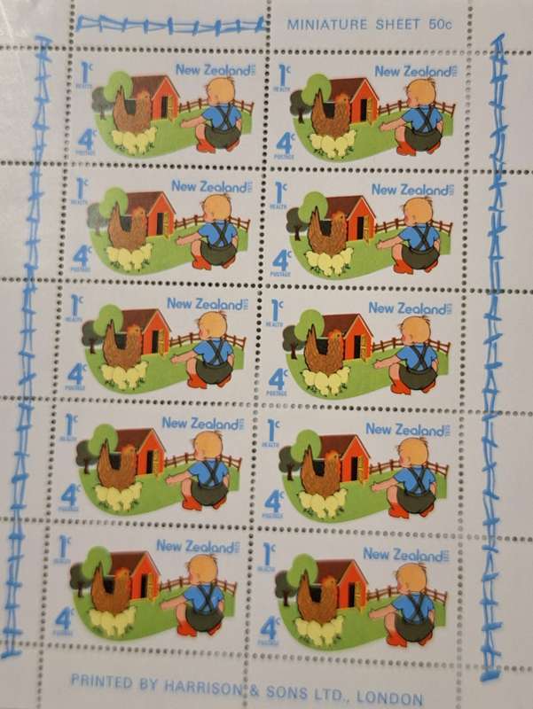 New Zealand 1975 Health Issue Mint Miniature Sheet