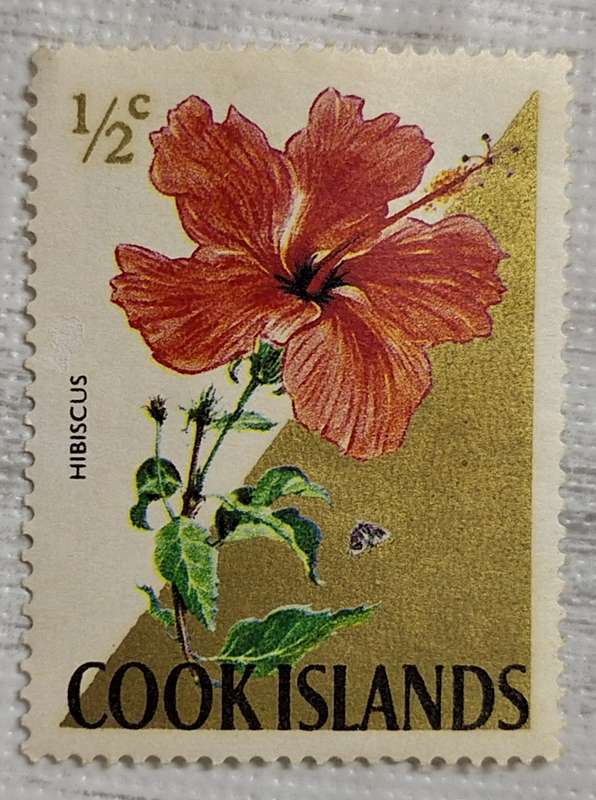 Cook Islands 1970 Flowers: Hibiscus 1 Unused Hinged stamp