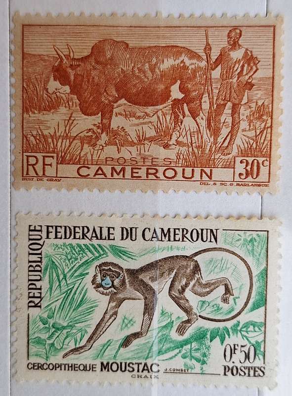 Cameroon 1946 Farm Animals and 1962 Animals 2 Unused Hinged stamps