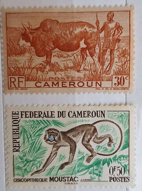 Cameroon 1946 Farm Animals and 1962 Animals 2 Unused Hinged stamps