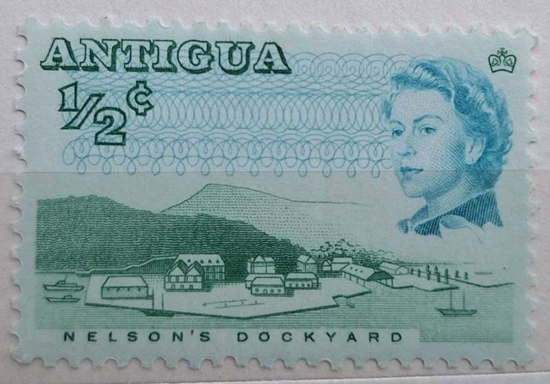 Antigua 1966 1/2 Cent Nelsons Dockyard 1 Mint stamp