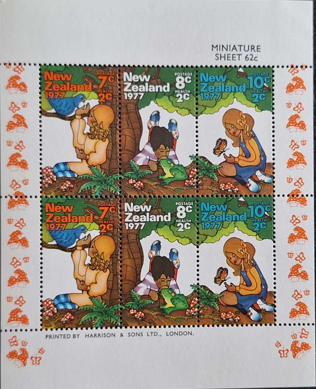 New Zealand 1977 Health Issue Mint Miniature Sheet