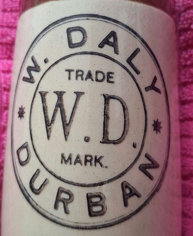 Vintage W Daly Durban Ginger Beer Bottle