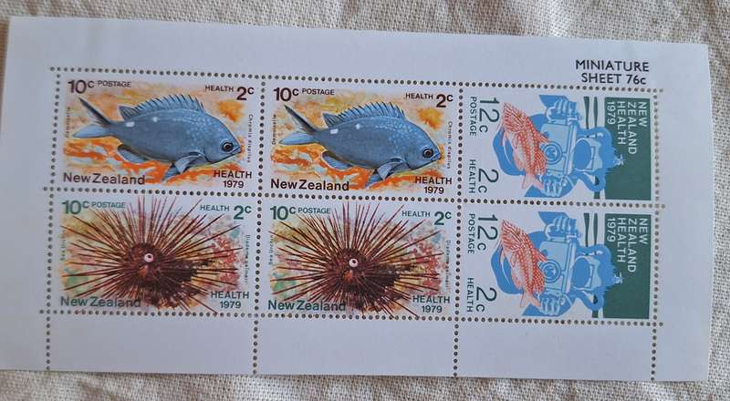 New Zealand 1979 Health Issue Unused Hinged Miniature Sheet