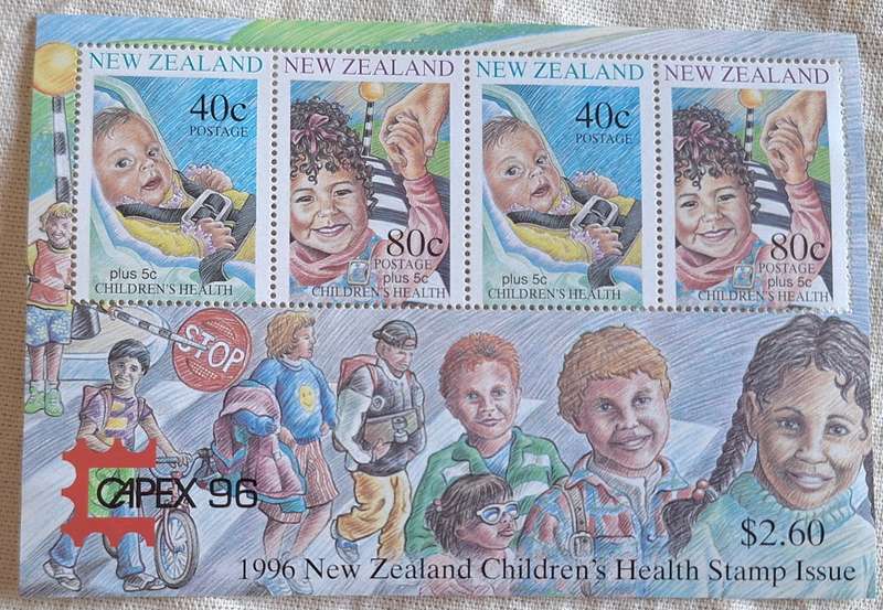 New Zealand 1996 Health Issue with Capex '96 Logo Mint Miniature Sheet