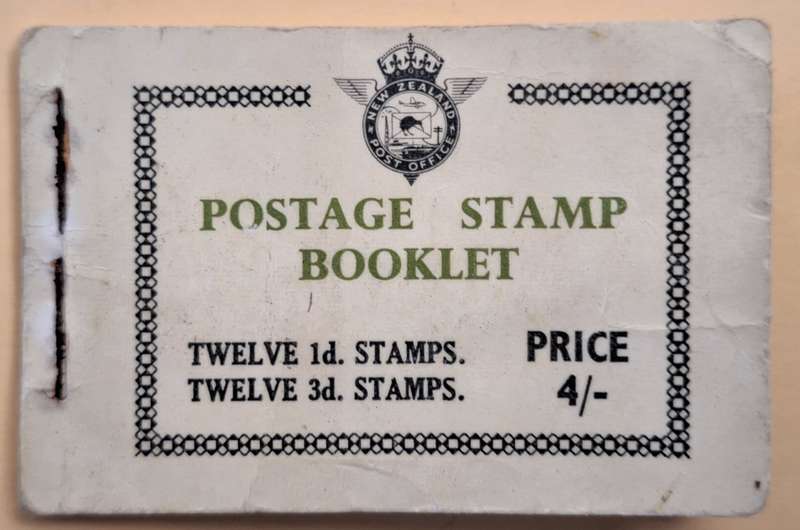New Zealand 1954 4/- Booklet Incomplete