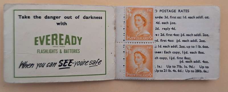 New Zealand 1954 4/- Booklet Incomplete
