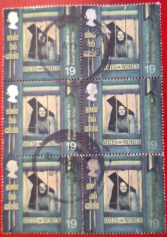 GB 1999 Milennium Series Block of 6 Used stamps