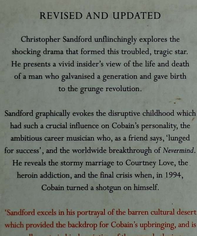 Kurt Cobain by Christopher Sandford Paperback