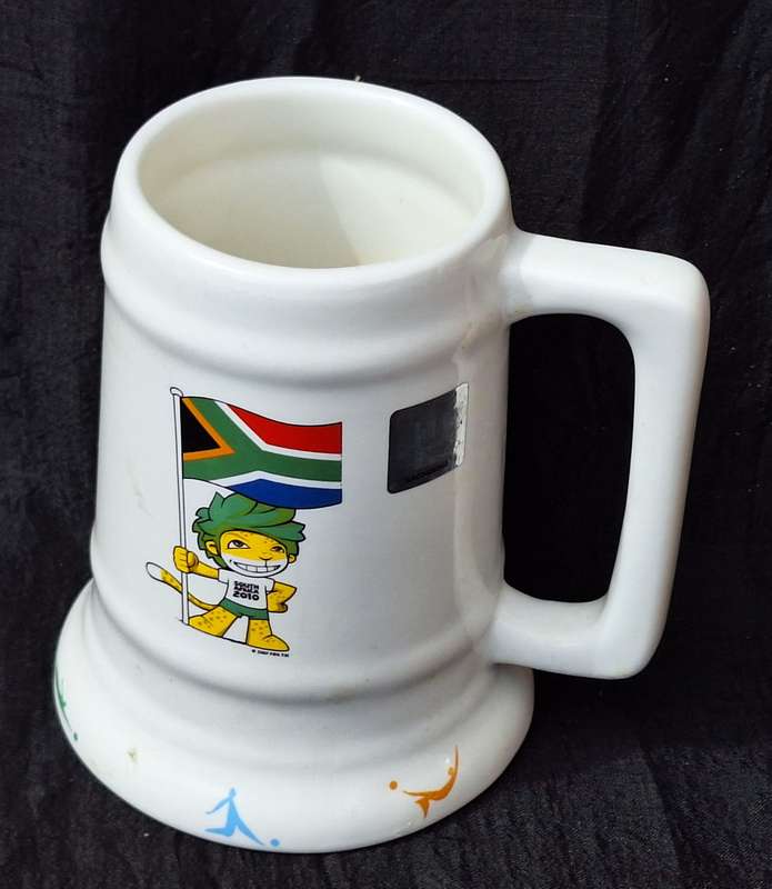 2010 Fifa World Cup South Africa Zakumi Stein Mug in original packaging