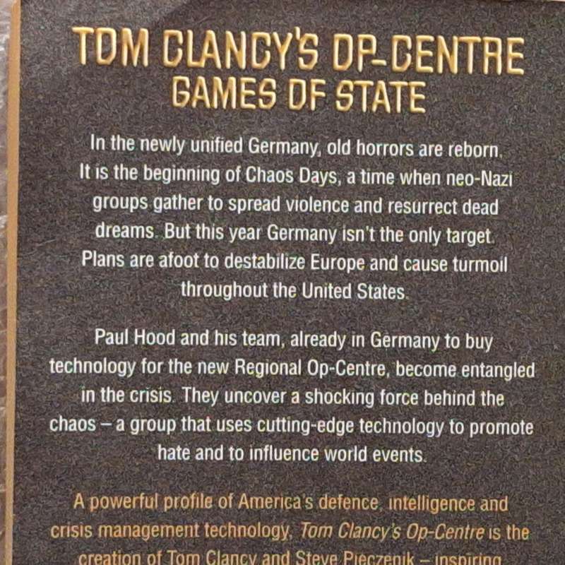 Tom Clancy's Op-Centre: Games of State Tom Clancy and Steve Pieczenik Paperback