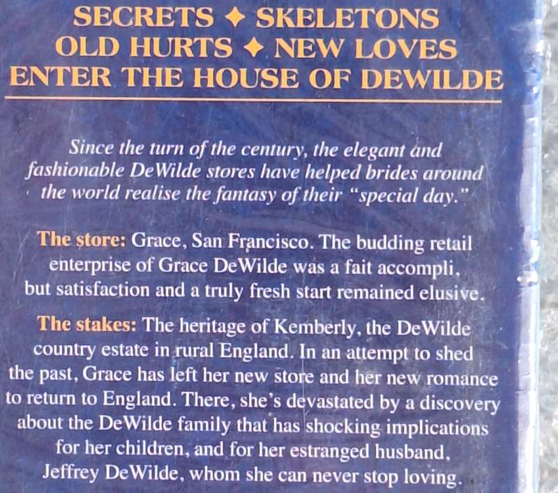Mills & Boon Weddings by De Wilde: Family Secrets by Margaret St George Paperback