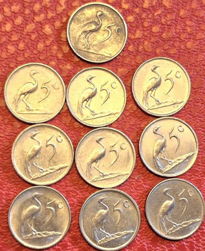 Mixed Lot of 5c coins Nickel