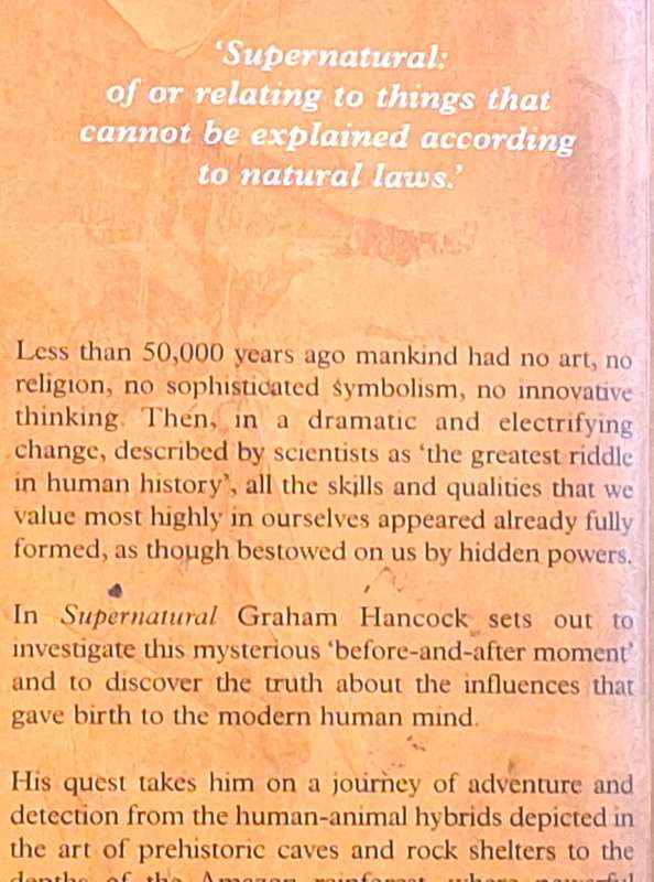Supernatural: Meetings with the Ancient Teachers of Mankind by Graham Hancock Paperback